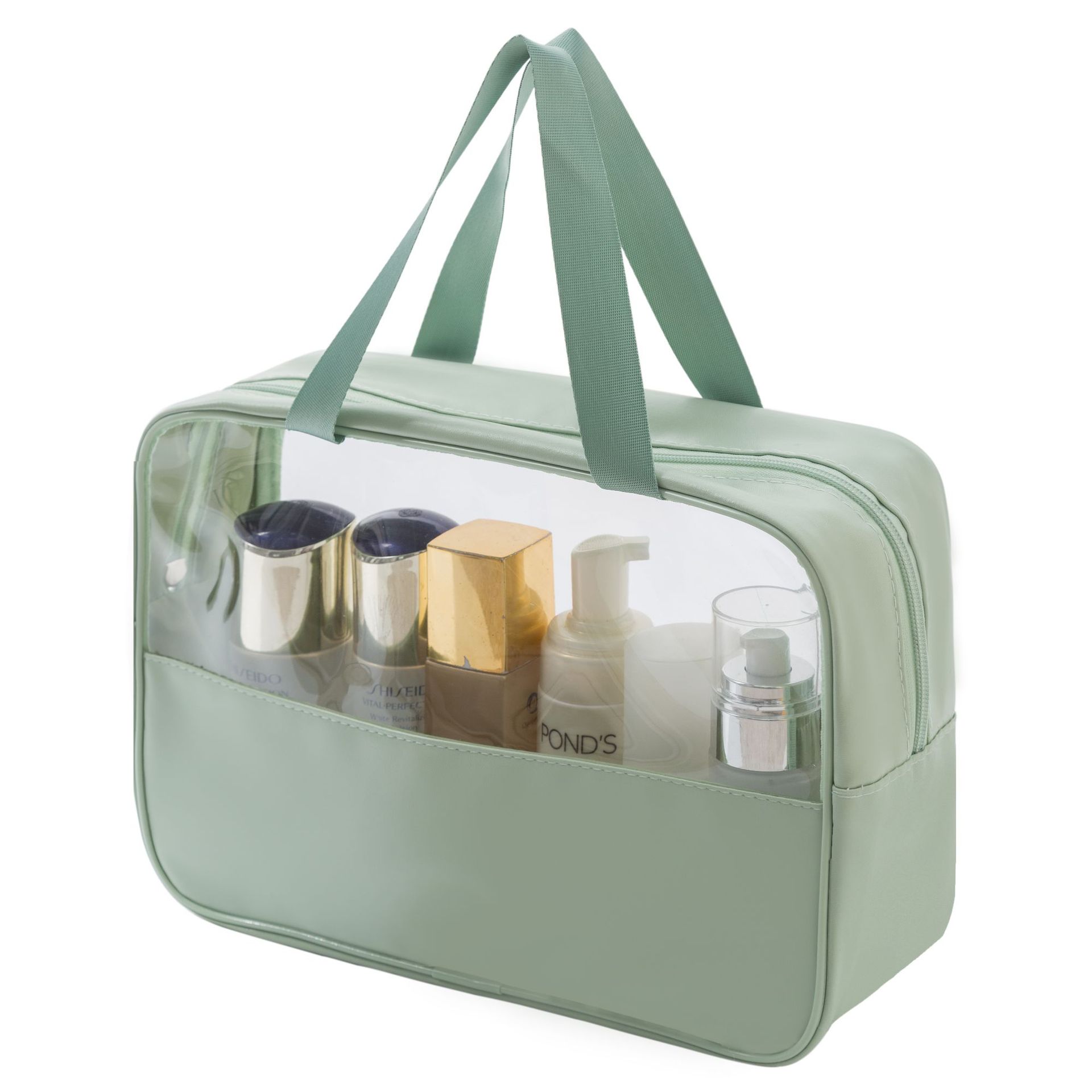 PU Durchscheinende Make -up -Tasche